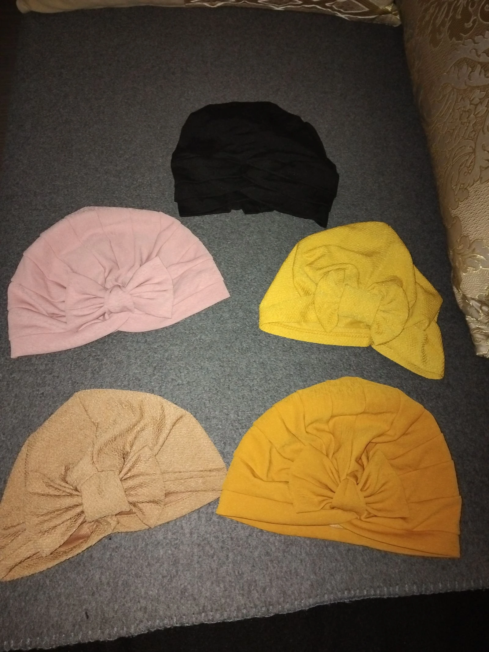 Lot de 5 bonnet turban 